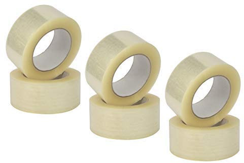 Mauri Nastro adesivo trasparente largo da imballo, Ultra resistente, ideale per pacchi, 50mm x 132m - 6 rotoli di scocht