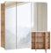 Lomadox Badmöbel Spiegelschrank 80cm, Wotaneiche Nb. 3-türig, B/H/T ca. 80/75/16cm
