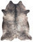 rugsx Teppich künstliches Rindsleder, Kuh, grau Leder 100x150 cm