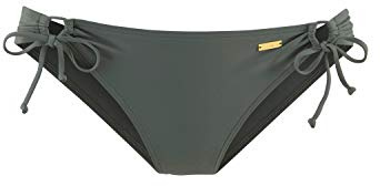 Lascana Damen Bikini-Hose mit seitlichen Bindebändern Oliv 40