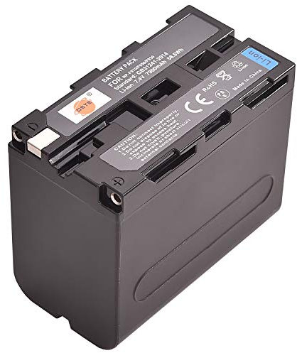 DSTE Batterie de rechange compatible avec Sony NP-F930, NP-F950, NP-F960, NP-F970, CCD-SC55, CCD-SC65, CCD-TR67, CCD-TR76, CCD-TR87, CCD-TR516, CCD-TR555, CCD-TR716 CCD-TR716 R818. CCD-TR940 Appareil