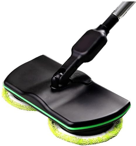 Electric Mop Cordless Electric Spin Mop, 50 Min-Running, Wireless Automatic Floor Mop, Home Handheld Rechargeable Floor Cleaner Mop Polisher for Hard Wood, Tile, Vinyl, Marble and Laminate Floor
