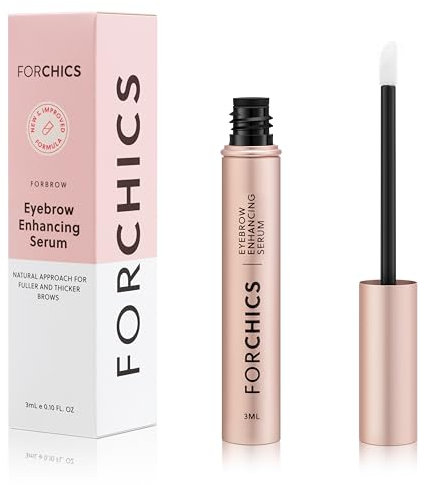 ForChics ForBrow Augenbrauenwachstumsserum für dickere Augenbrauen, natürlicher und organischer Conditioner für vollere und dicke Augenbrauen, vegane und tierversuchsfreie Formel, innovative Peptide,