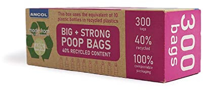 Ancol Made From Scented Giant Poop Bag Roll ( 300 bags)