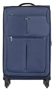 OCHNIK Großer Koffer | Softcase | Material: Nylon | Farbe: Marineblau | Größe: L | Maße: 79×46,5×32 cm | Fassungsvermögen: 89l | hohe Qualität