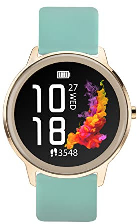 Sekonda Flex Womens Smart Watch with Heart Rate and Sleep Monitor, Daily Activity, Sports, Music, Weather and Message Functions, with Silicone Strap, 42 mm