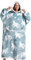 Queenshin Polar Bear Wearable Blanket Hoodie, Extra Long Oversized Sherpa Comfy Sweatshirt Robe for Adults Women Men, Warm Cozy Animal Hooded Body Blanket