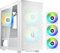 BitFenix Nova Mesh mATX (Micro ATX, Mini ITX) High Airflow PC Gaming Case ARGB Edition White, 3 x ARGB Fans Pre-Installed, 240mm AIO Support at Top, GPU Length Support Up To 345mm