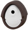 Nistkasten Holzbeton braun oval