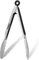 Anaeat Premium Stainless Steel Kitchen Tong, 23cm / 9 inch Sturdy Coiled Spring Locking Food Tong with Non-Slip Silicone Grip for Cooking, Baking, Grilling, BBQ - Heat Resistant up to 480°F (Black)