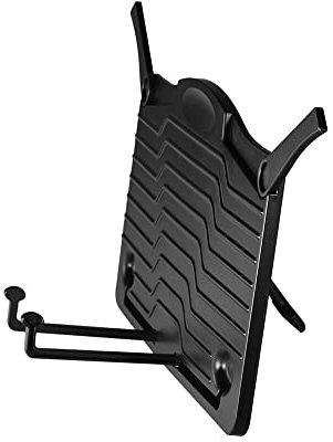 Mini support de partition de musique portable pour livre de cuisine, tablette, smartphone, livre, documents, support léger en ABS noir