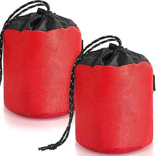 Tanlade 2 Pcs Arborist Throw Bag Throw Line Storage Bag Drawstring Safety Throw Rope Rescue Bag for Tree Rock Climbing High Limb Throwing
