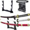 57 SPECIAL REPLICAS Roronoa Zoro Katana en Bois épée 105 cm Katanas Japonais Anime Cosplay épée - Kitetsu/Shisui/Wado Ichimonji - Ensemble de 3 pièces JT10000
