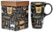 DUSVALLY Coffee Mug Coffee Ceramic Mugs Latte Tea Cup with Lid and Gift Box 17oz.Big Mug