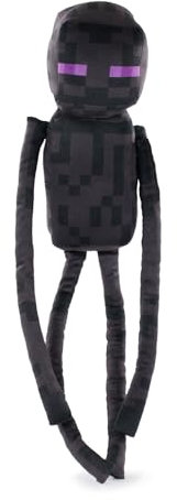 Plush Minecraft Video Game Characters - Enderman, Camel, Ocelot, Pig, Steve, Alex, Creeper, Wolf - Sizes according to Model - Super Soft Quality (Enderman)
