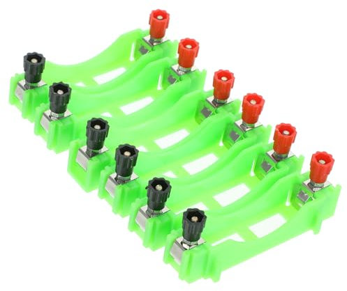 SAFIGLE 12 STK Batteriefach Labor Batteriehalter Paralleler Batteriehalter Physik Batteriehalter Wissenschaftlicher Batteriehalter Batterien Bausätze Eine Batterie Kind Elektrisch Kupfer