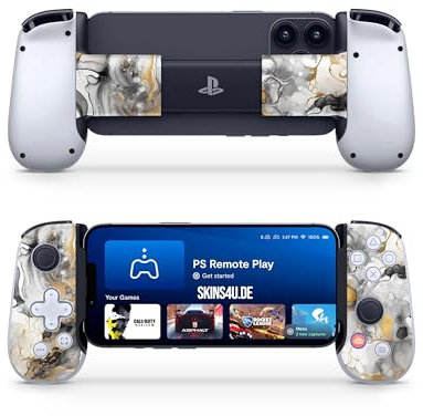 Skins4u Design Skin Folie für Backbone One Controller Mobile Gaming Backbone One Skins Vinyl Sticker (Golden Light)