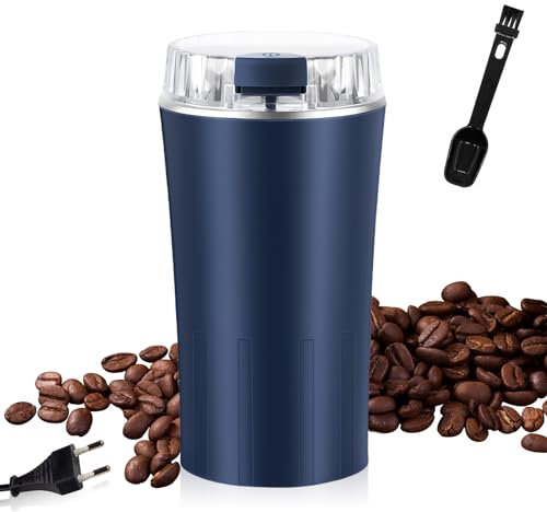 Vegena Moulin À Café Électrique, 300w Moulin À Épices Électrique, Moulin À Café Électrique Pour Café, Livré Avec Une Brosse De Nettoyage Pour Le Café, Les Épices, Les Noix, Les Céréales Et Les Grains
