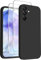 ISOI - Cover per Samsung Galaxy A55 5G, Custodia Morbida in Silicone Liquido, 2 Pack Pellicola Protettiva Vetro Temperato, Protezione Completa Antiurto Ultra Sottile per il Corpo - Nero