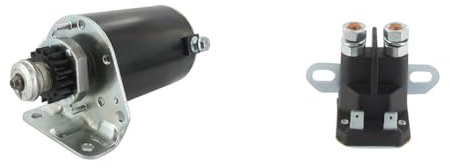 GREENSTAR - Démarreur Electrique - Pignon 16 Dents - Induit 98mm - Pour Modèles & Relais De Démarreur - Pièce De Remplacement Adaptable Pour Tondeuses Autoportées Modèles Castelgarden