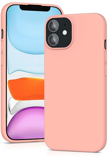 YATWIN Silicone Case for iPhone 11, Soft-Touch, Shockproof, DustProof, Antiskid Full Body Armour Phone Cover for Apple iPhone 11 - Pink