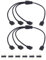 LANMINGLEL ARGB Splitter Kabel, 5V 1 Buchse auf 3 Buchse 3 Pin Verlängerungskabel, ARGB Verlängerung kabel, für Computer PC ARGB Fans und andere ARGB LED Series (1 zu 3)