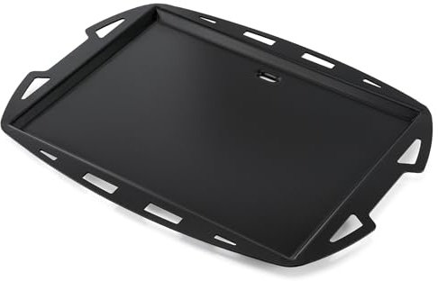 onlyfire Plancha de Cuisson pour Weber Q200 Q220 Q2000 Q2200 Série Barbecue à Gaz, Plaque Plancha Gril à Gaz Pièces de Rechange, Revêtement Céramique, 54×39CM