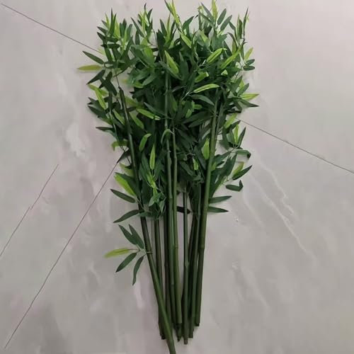 CHZDPP Künstliche Bäume/künstlicher Bambus Künstliche Lucky Bamboo Pflanze für Garten/Hotel Dekoration, Künstlicher Baum mit Bambusstämmen und Blättern(35 Bamboo,3.9ft/1.2m)