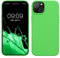 kwmobile Case for iPhone 15 Plus Case - Soft TPU Silicone Cover - Lime Green