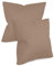 npluseins unifarbene Kissenbezüge im Doppelpack und dezentem Design 1154.1498, ca. 40 x 40 cm, Sand