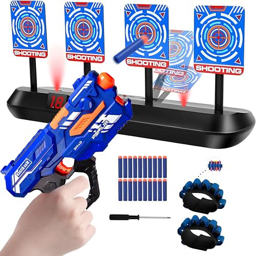 Songlypian Pistola Juguete, Juegos al Aire Libre, Objetivo Digital electrónico, Floating Target, Diana Electronica, Juguetes Niño 4 5 6 7 8-12 Años, Regalos para Niños Juguete,