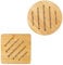 Buaak Lot de 2 dessous de plat en bambou de 19 cm - Dessous de plat en liège - Ronds - Pour différents besoins de cuisine et de table