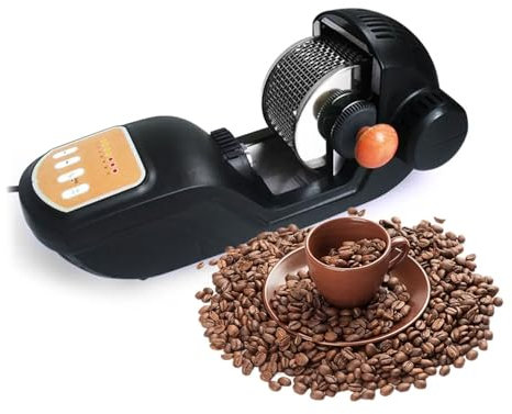 Tostador De Café En Grano Comercial De 1600 W, Tostador De Café Con Rodillos Eléctricos Con 7 Modos, Capacidad 300 G, Tostador Profesional De Jaula De Acero Inoxidable Para Cafetería, Bar, Oficina