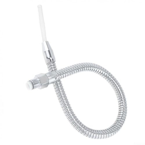 Oniissy Tubo flessibile di raffreddamento dell'olio dell'acqua del metallo di 400mm con la testa rotonda per il tornio CNC, ugello rotondo 1/4, per la macchina CNC/fresatura/tornio
