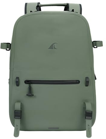 Breakwater Supply River Ute Wasserdichter Rucksack, schwimmend, tauchfähig, IP68, gepolsterter Hüftgurt und luftdichte Reißverschlüsse, 20 l