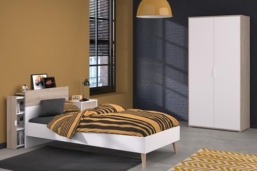 Parisot Kinderzimmer-Set 4-teilig Aalborg 3 Weiß/Japanische Eiche