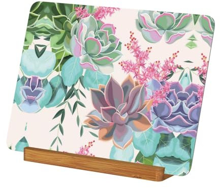 Farbenfroher bedruckter Bilderrahmen mit Sukkulenten, resistent gegen Herunterfallen und langlebig