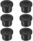 M METERXITY 6-Pack Rubber Grommets for Wiring 12mm Desk Grommet Double-Sided Flexible Cable Cord Grommet Desk Hole Cover for Cables/Wires Through Protection Cable Grommet [Black]