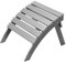 VEVOR Repose-pieds Pliable Adirondack, 547x480x377 mm, en PEHD, Résistant aux Intempéries pour Chaise Adirondack, Montage Facile, pour Extérieur, Patio, Porche, Piscine, Pelouse, Arrière-cour, Gris