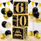 60th Birthday Decorations Boxes For Men Women - 3pcs Black Gold Happy 60th Balloons Boxes, 60 Year Old Party Supplies Birthday Table Decorations For Men Women