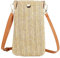 Yesimola Handytasche Zum Umhängen Damen,Strohtaschen Damen Frauen,Strohtaschen für Frauen Crossbody Strand Tasche,Klein,praktisch & stilvoll,Tertasche Mit Langem Gurt,Bohemien,für Reisen,Urlaub,Strand