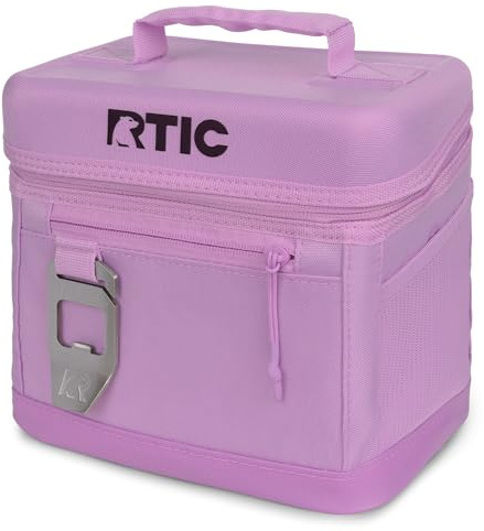 RTIC 6 Can Everyday Cooler, Soft Sided Portable Insulated Cooling for Lunch, Beach, Drink, Beverage, Travel, Camping, Picnic, for Men and Women, Lavender