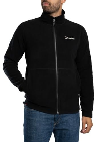 Berghaus Men's Prism Micro Polartec Fleece Full Zip Jacket Fleece Full Zip, Black, M