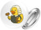 Huuraa Ansteckbutton Quietscheente Jurist Comic Gummiente Geschenk Größe 59mm Quietscheente Jurist Accessoire