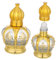 2Pcs Refillable Glass Perfume Roller Bottles 15Ml - Travel Size Empty Roll Bottles for Essential Oils, Golden