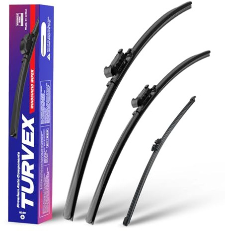 Wiper Blades for Ford Kuga SUV May 2020 to 2025 | Front Window Wiper and Rear Wiper Set, 24 20 12 Windscreen Wipers Blade Set - Quiet & Easy Installation (2+1)
