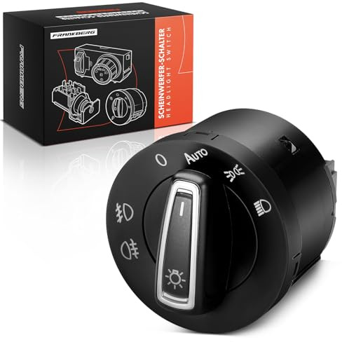 Frankberg Interruttore principale della luce 5GG941431D | Compatibile con: T.o.u.r.a.n 5T1, Golf VII 5G1 BE1 BE2 BQ1, Golf VII Variante BA5 BV5, Golf Sportsvan AM1 AN1