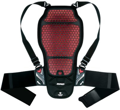 CE Level 2 Certified Motorcycle Back Protector, Lightweight Spine Armor Pad with Adjustable Straps Protective Gear for Motorcycle Riding Jackets, Motocross, Snowboarding, Skateboarding (Small-Medium)