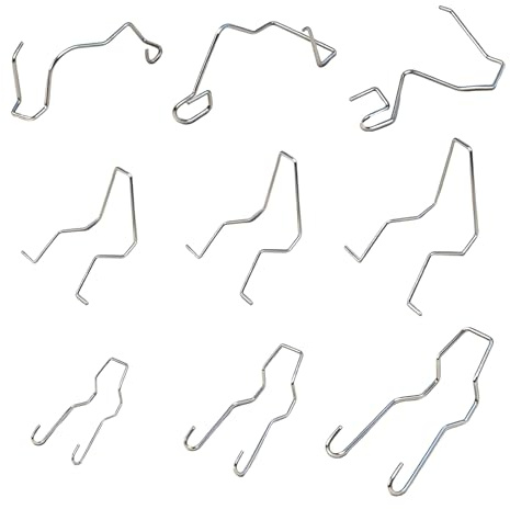 9 Stück Halteklammer Scheinwerfer,Federklammern für Scheinwerfer,Auto Glühbirnen Haltefeder Klemmen,Scheinwerferlampen Federklemmen,Universelle Glühbirnen Halterung Halter Clips für H1,H3,H4,H7