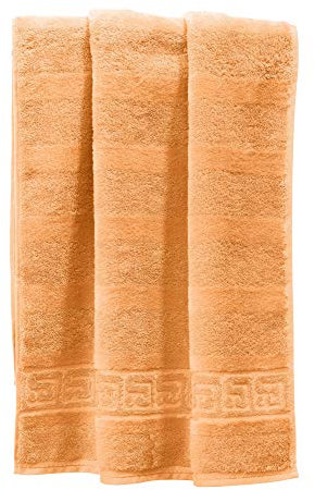 Cawö Handtuch 1001 Noblesse Walk-Frottier apricot Größe 50x100 cm